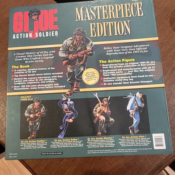 1996 Gi Joe Vol I Action Soldier Masterpiece Edition  African American Brand New - Picture 8 of 12